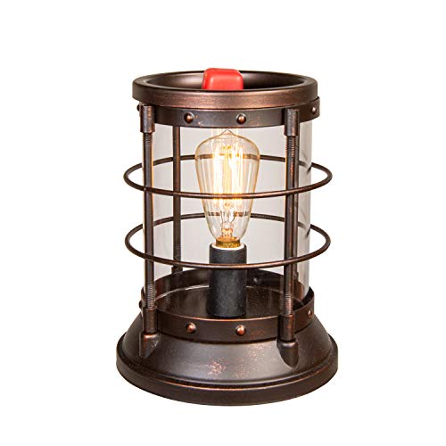 Scentsationals Nautical Edison Lantern Wax Warmer 40w Bulb Air Freshener - Scented Electric Warmer - Fragrance Home Decor Wickle
