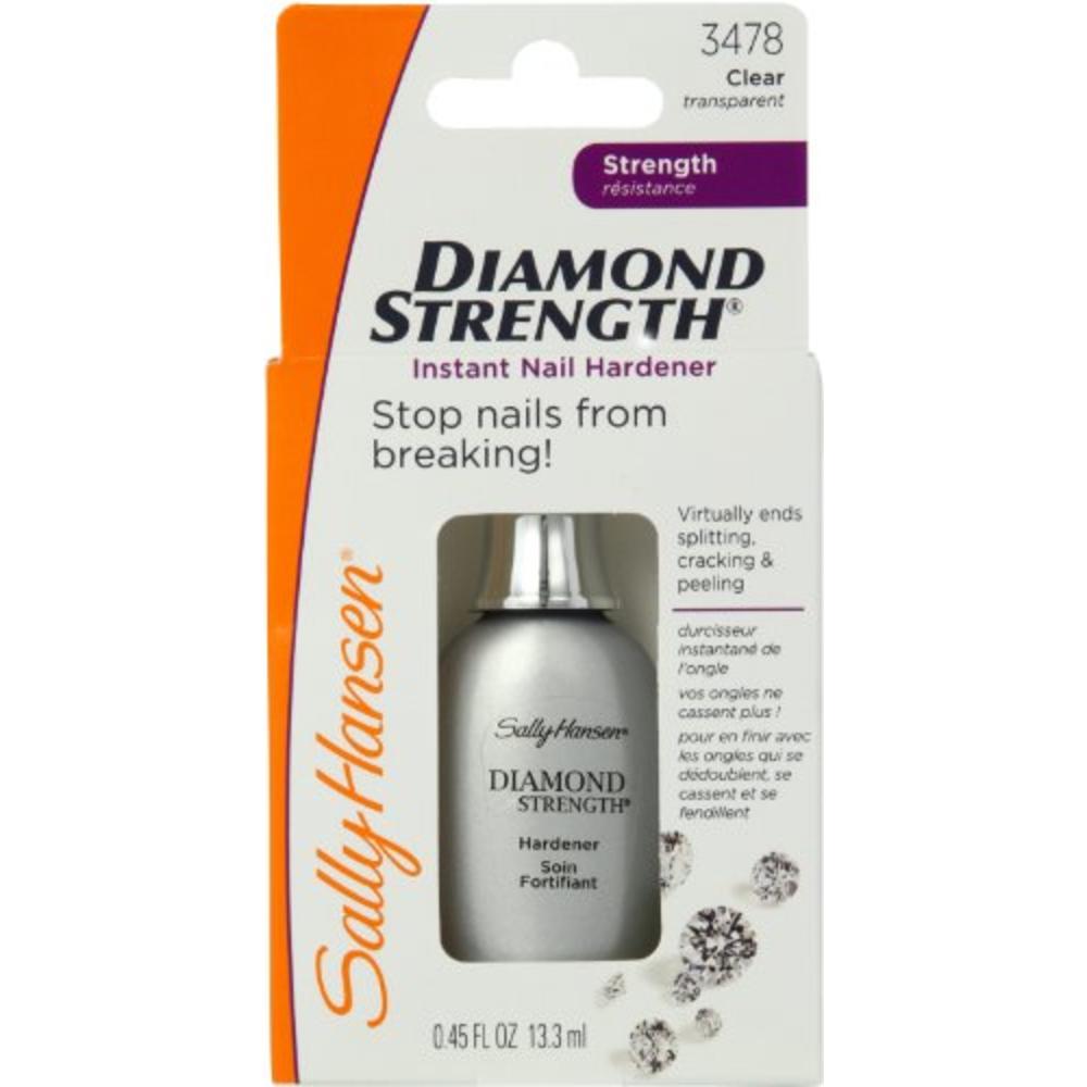Sally Hansen Diamond Strength Instant Nail Hardener 3478 Clear, 0.45 Fl Oz, Pack of 1