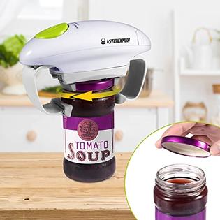 Kitchenmuh Sinceller Electric Jar Opener, Restaurant Automatic Jar Opener for Seniors with Arthritis, Weak Hands, Bottle