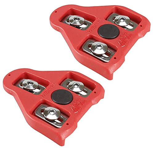 KESCOO Bike Cleats, Compatible with Peloton Bike Road Cycling Look Delta Cleats (9 Degree Float) Indoor Shoes Clips Set for Peda