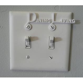 Custom switch plate labels