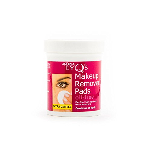 Andrea Eye Qs Oilfree Eye Makeup Remover Pads, 65 Count
