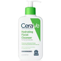 CeraVe Hydrating Face Wash | 8 Fluid Ounce | Daily Facial Cleanser for Dry Skin | Fragrance Free