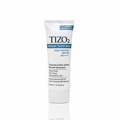 TIZO 2 Non-Tinted Facial Mineral Sunscreen SPF 40, 1.75 oz