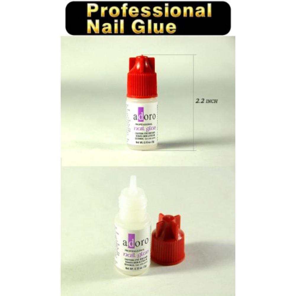 Nail Glue Adoro Professional Nail Glue - 3 pcs - .1oz/3gr ea.