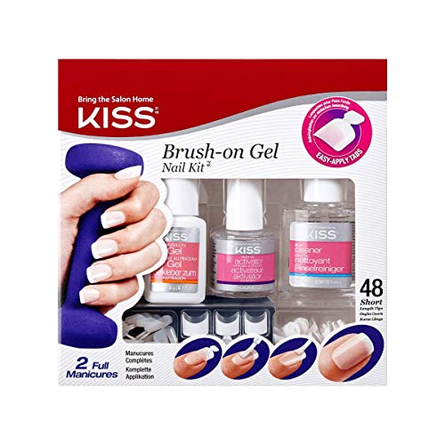 Kiss Brush-On Gel Nail Kit (KGLK01) (1 PACK)