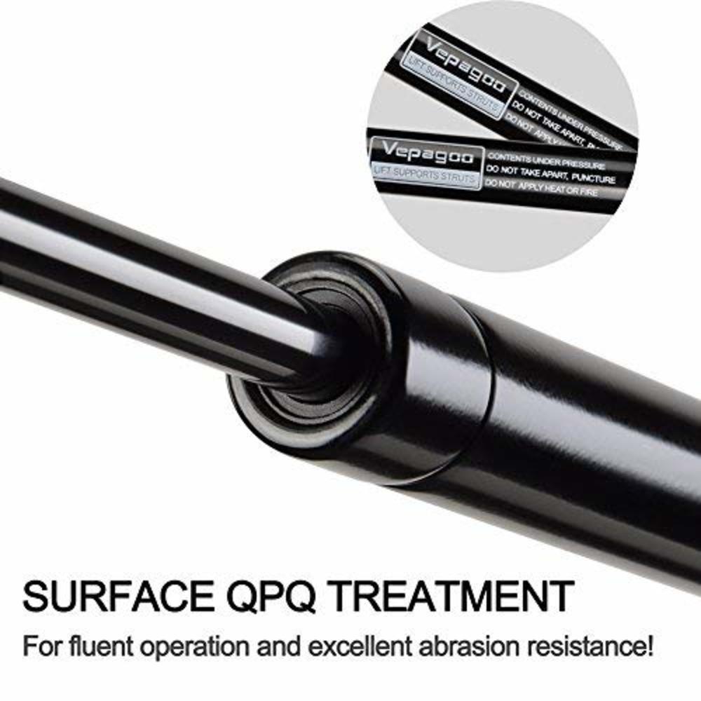 Vepagoo 2 Rear Window Glass Gas Lift Supports Struts Compatible for 2002-2007 Jeep Liberty Shocks Springs
