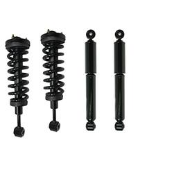 Drive Tech America DTA 70017 Full Set 2 Front Complete Struts with Springs and Mounts + 2 Rear Shocks 4-pc Set Compatible with 2004-08 Ford F-150 4