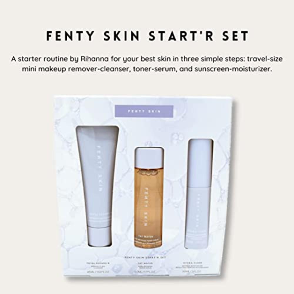 FENTY BEAUTY Fenty Skin Startr Set: Total Cleansr, Fat Water Toner Serum, Hydra Vizor Sunscreen