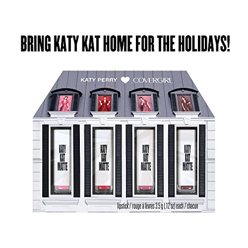 COVERGIRL Katy Kat Gift Set with Matte Lipsticks in Crimson Cat, Kitty Purry, Magenta Minx and Maroon Meow (packaging may vary)