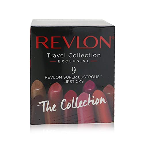 Revlon Super Lustrous Lipsticks 9 piece Cube Travel Collection