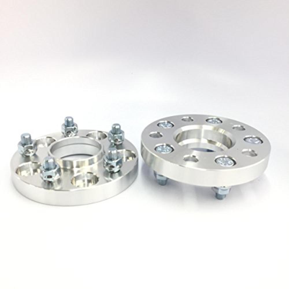 Customadeonly 2 Pieces 1" 25mm Hub Centric Wheel Spacers Bolt Pattern 5x114.3 5x4.5 Center Bore 67.1mm Thread Pitch 12x1.5 Studs