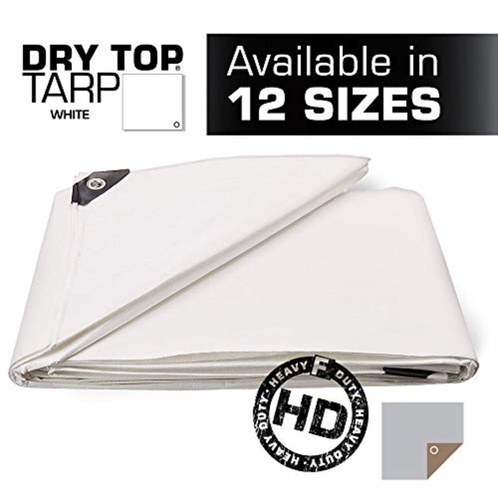 Dry Top 20x20 Multi-Purpose White Heavy Duty Dry Top Poly Tarp (20x20)