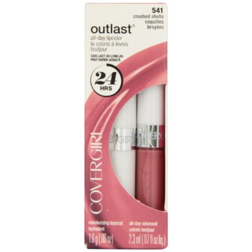 COVERGIRL Outlast All Day Two-Step Lipcolor Crushed Shells 541, 0.13 Oz, 0.130-Fluid Ounce