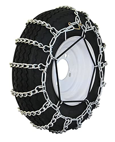 Grizzlar GTU-236 Garden Tractor Snowblower 2 Link Ladder Alloy Tire Chains Tensioner Included 12.5x4.50-6 12x7-4 13x4.1-6 13x4.0