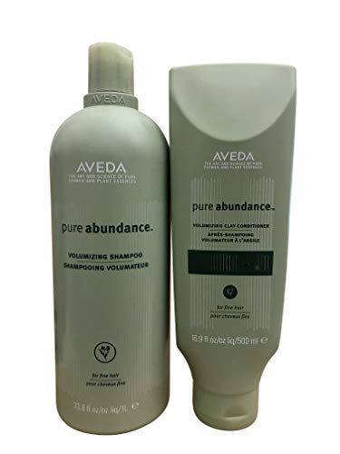Aveda Pure Abundance Volumizing Shampoo 33.8oz & Clay Conditioner 16.9DUO Set