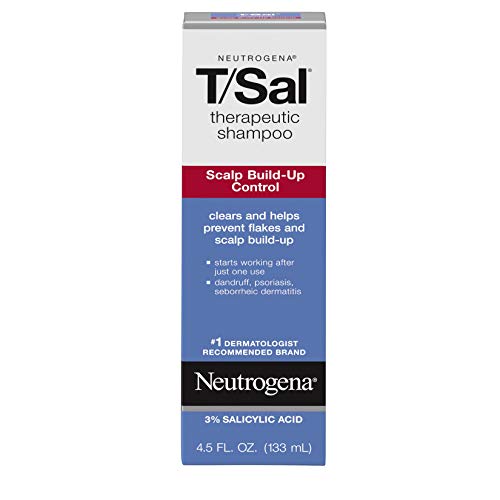 Neutrogena T/SAL Therapeutic Shampoo for Scalp Build-Up Control with Salicylic Acid, Scalp Treatment for Dandruff, Scalp Psorias