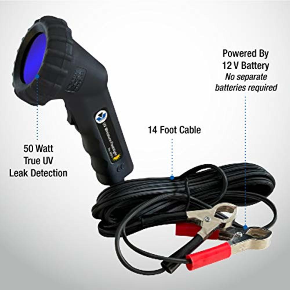 MASTERCOOL 53351-B Professional UV Leak Detector Kit with 50W Mini Light, Black