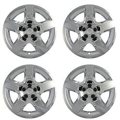 Oxgord 17 inch Hubcaps Compatible with 2008-2012 Chevrolet Malibu - Set of 4 Wheel Covers 17in Hub Caps Chrome Rim Cover - Car Accessor