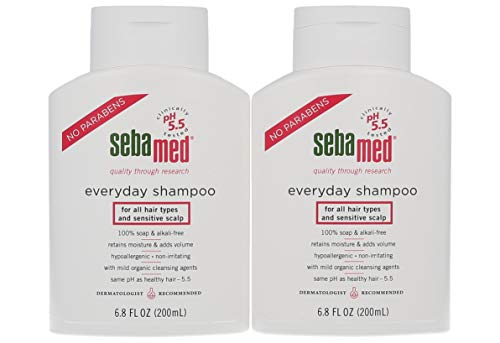 Sebamed Everyday Shampoo for All Hair Types and Sensitive Scalp Hypoallergenic Dermatologist Recommended pH 5.5 Soap and Alkali 