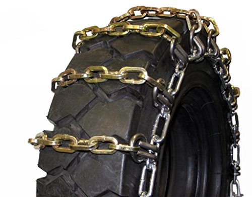 Quality Chain Square Alloy 8mm Skid Steer Link Tire Chains (4-Link Spacing) (1503HDSL)