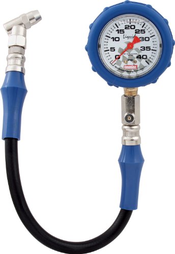 QuickCar Racing Products 56-041 Tire Pressure Gauge with Swivel Chuck and Relief Valve