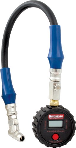 QuickCar Racing Products 56-070 Digital Tire Pressure Gauge with Swivel Chuck and Relief Valve