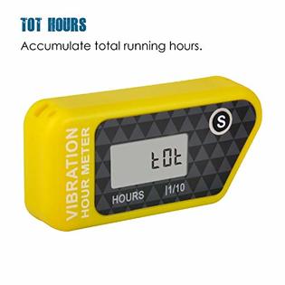 RunLeader Runleader Digital Self Powered Wireless Hour Meter,Vibration ...