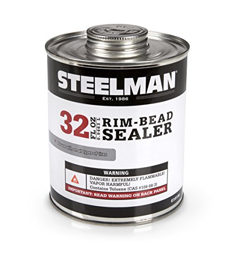 Steelman Tire Rim Bead Sealer for Tubeless Tires, Stops Leaks Between Tire Bead and Wheel, Applicator Brush Included - 1 Quart