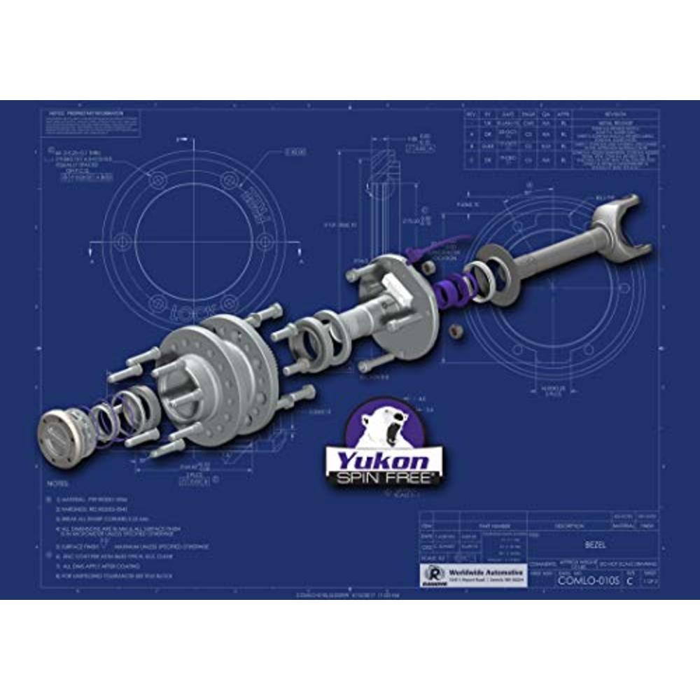 Yukon Gear & Axle (YA WU-05 Spin Free Locking Hub Conversion Kit for Dodge DRW Dana 60 AAM Differential
