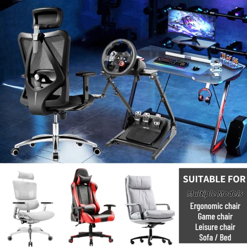 Minneer G923 Racing Wheel Stand Height Adjustable for Logitech G25, G27, G29, G920 Thrustmaster TMX, T80, PS4, PC Video Game Gam