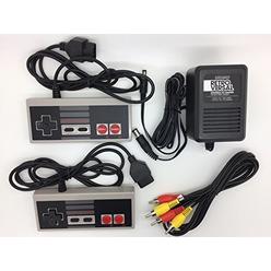Two Brothers Game St NES Nintendo Two NES Controllers, AV Cable and Power Adapter Bundle for the Original NES Nintendo Console System TBGS