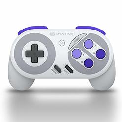 My Arcade Super Gamepad - Wireless Gaming Controller for Nintendo SNES Classic, NES Classic, Super Famicom, Wii, Wii U (Super NE