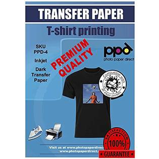 Photo Paper Direct PPD Inkjet PREMIUM Iron-On Dark T Shirt ...