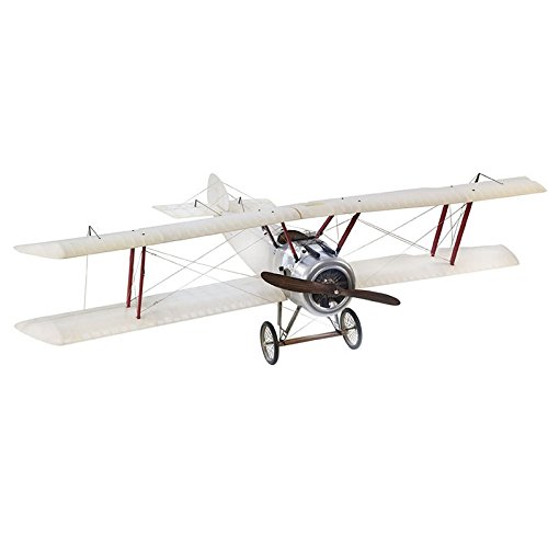 Authentic Models, Sopwith Camel, Vintage Antique Aircraft, Made from Fir, Plywood, Cotton and Metal - Transparent