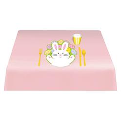 amscan Egg-stra Special Easter Bunny Glossy Placemat Party Tableware, Plastic, 16" x 16"