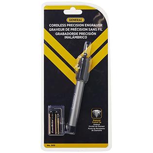 General Tools Cordless Engraving Pen for Metal - Diamond Tip Etching Tool  for Engraving Toys, Sporting Goods