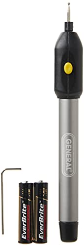 General Tools Cordless Engraving Pen for Metal - Diamond Tip Etching Tool  for Engraving Toys, Sporting Goods, & Glass Gifts