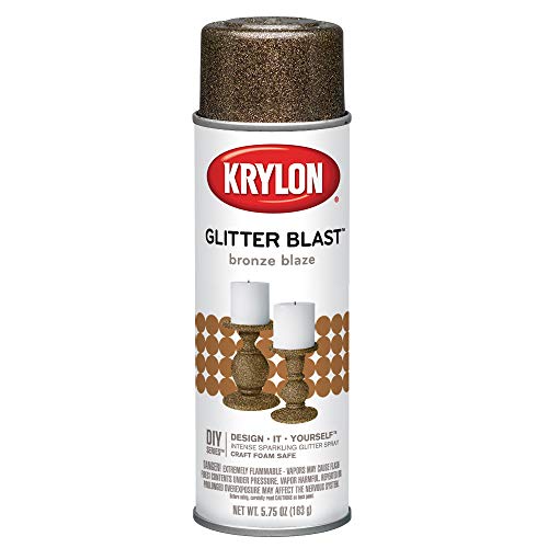 Krylon K03803A00 Glitter Blast, Bronze Blaze, 5.75 Ounce
