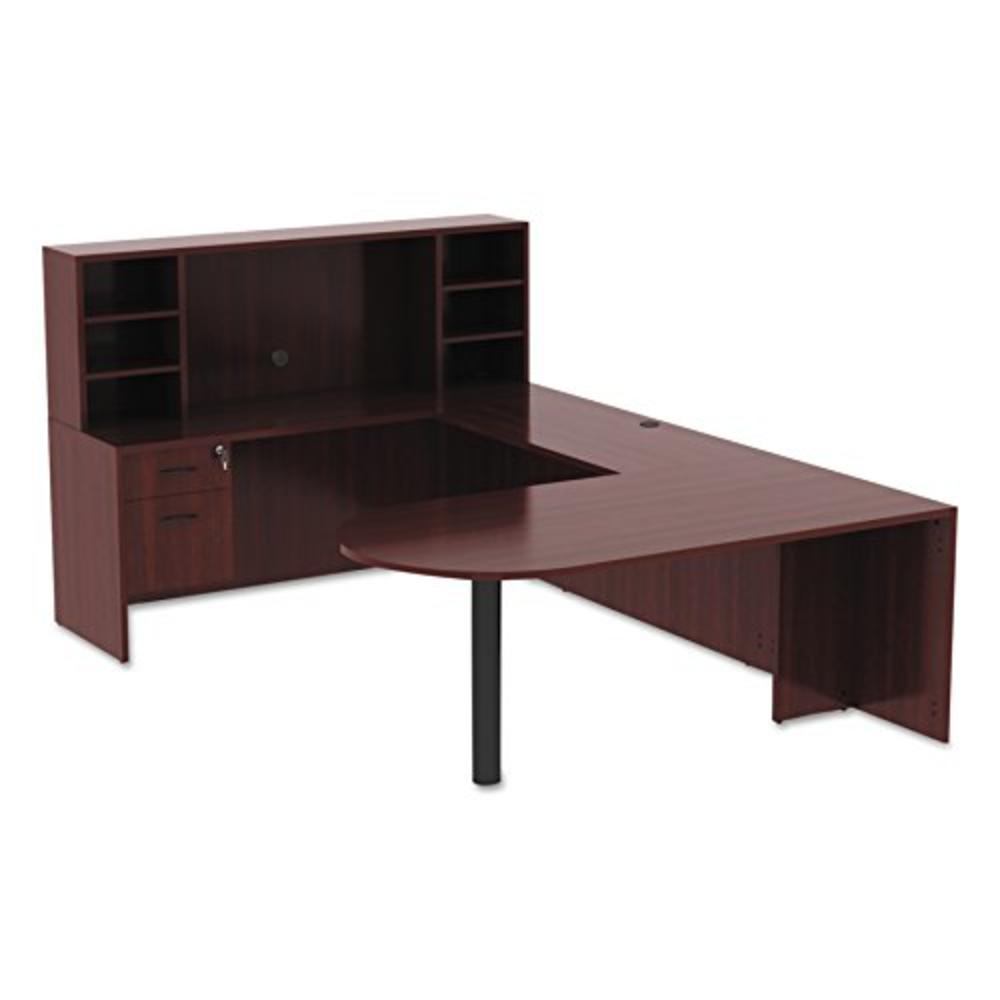 Alera ALE Valencia Series D Top Desk, 71w x 35 1/2d x 29 5/8h, Mahogany