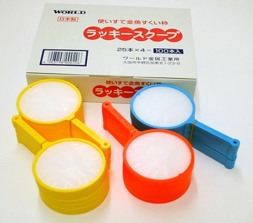 WORLD No.7 Paper Scoop for Goldfish Scooping 100pieces (Lucky Scoop)(Poi) Japan Import