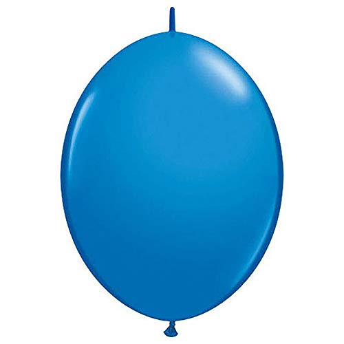 Qualatex 12" Dark Blue Quicklink Latex Balloons (50ct)