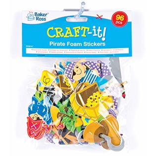 Baker Ross EV3215 Pirate Foam Stickers - Pack of 96, for Kids ...