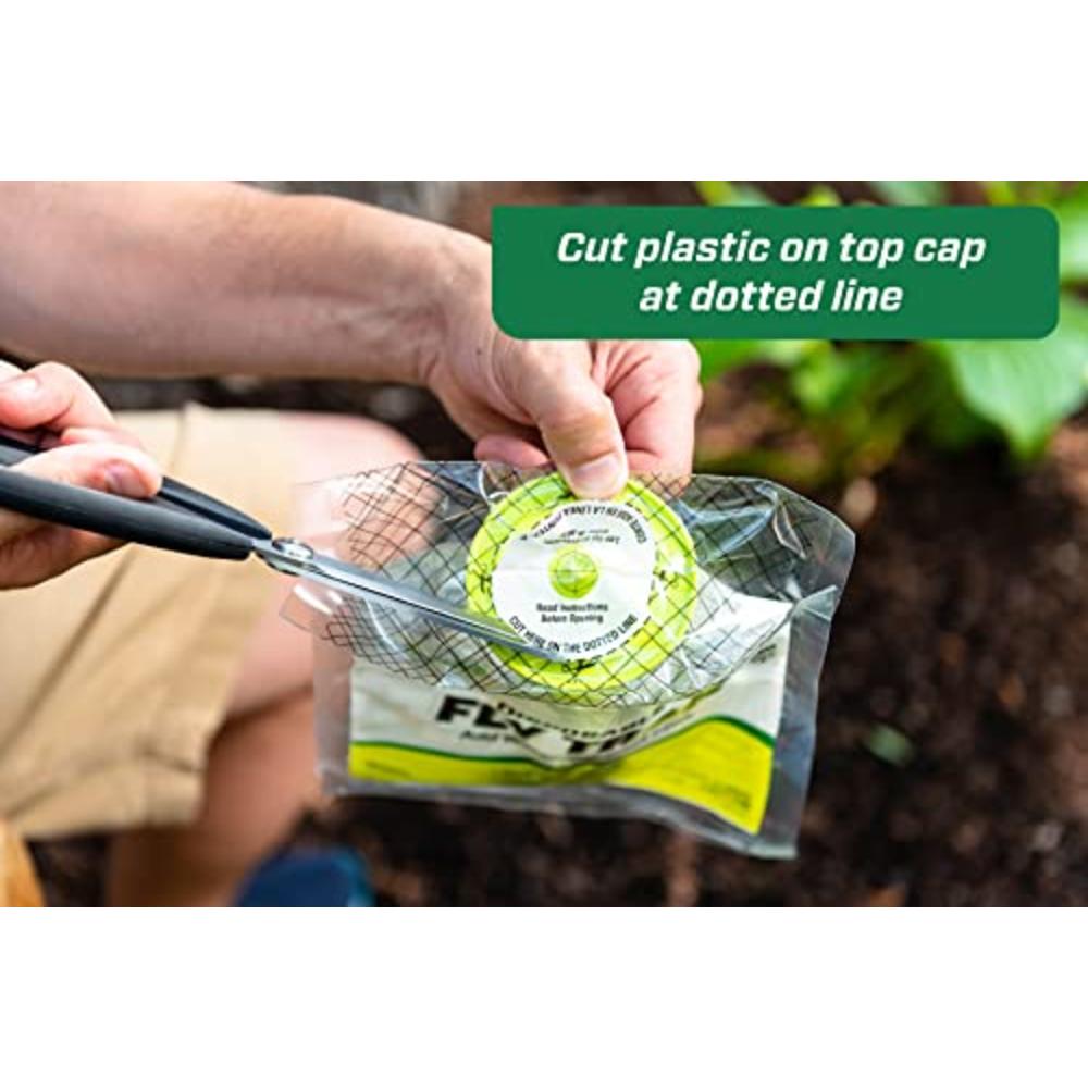RESCUE! Outdoor Disposable Hanging Fly Trap - 8 Traps