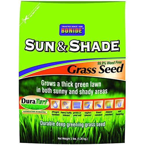 Bonide 60221 Sun and Shade Grass Seed, 3-Pound