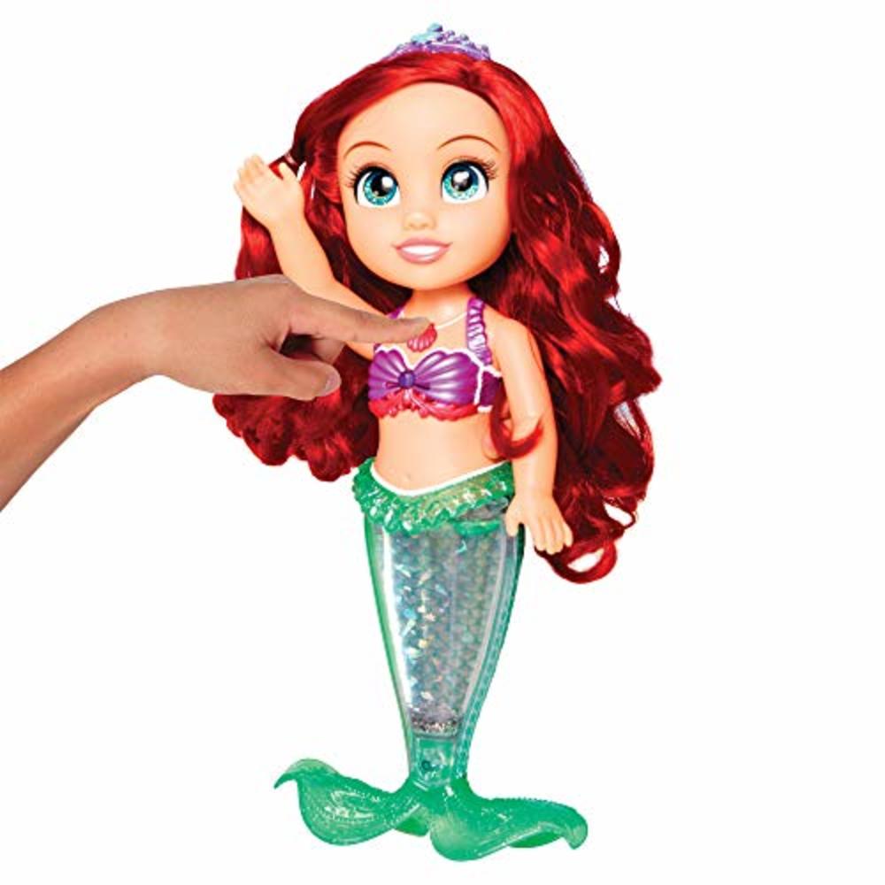Disney Princess Ariel Doll Sing & Sparkle - Light-up with 2 Songs & Over 20 Phrases! 14 Inches Tall