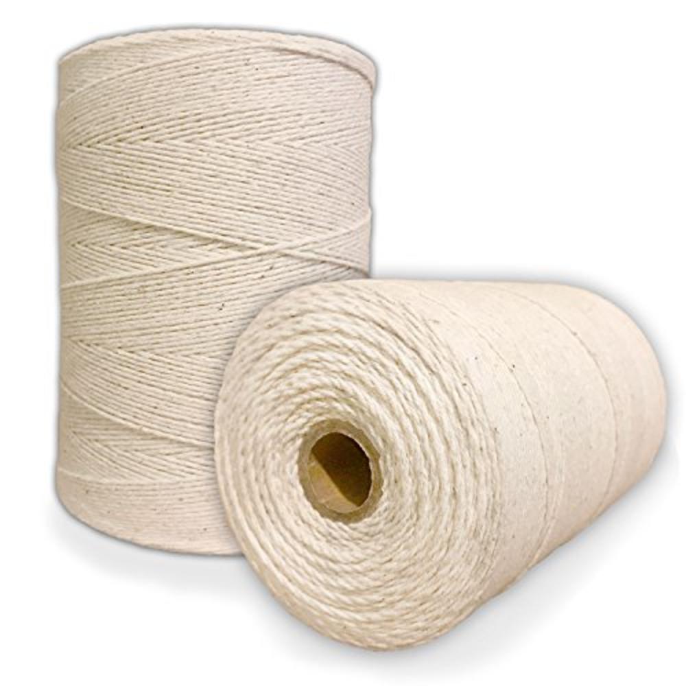 Paper Farm Durable Loom Warp Thread (Natural/Off White), One Spool, 8/4 Warp Yarn (800 Yards), Perfect for Weaving: Carpet, Tapestry, Rug, 