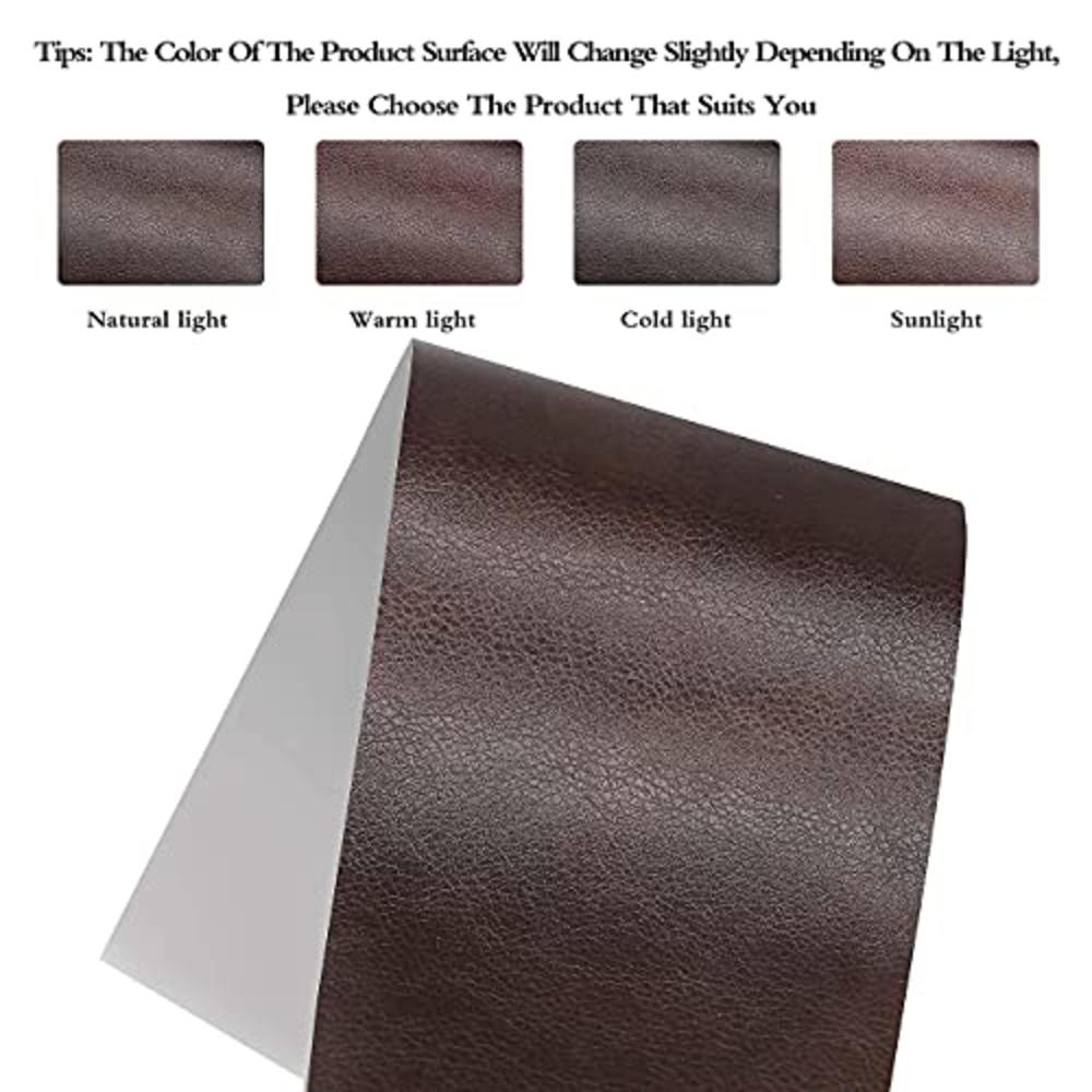 ONine Leather Tape 3X60 Inch Self-Adhesive Leather Repair Patch for Sofas, Couch, Furniture, Drivers Seat(Dark Brown)