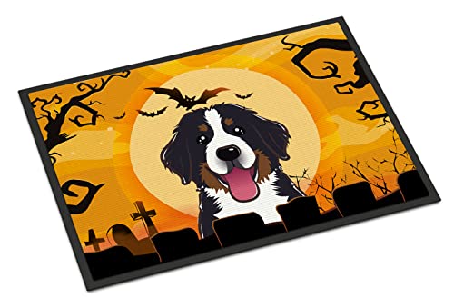 Caroline's Treasures "Caroline's Treasures Halloween Bernese Mountain Dog Indoor or Outdoor Mat, 24 by 36"", Multicolor"