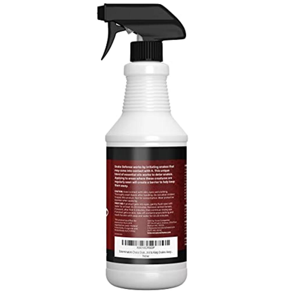 Exterminators Choice Snake Defense Spray | 32 Ounce | Natural, Non-Toxic Snake Repellent | Quick, Easy Pest Control | Safe Aroun